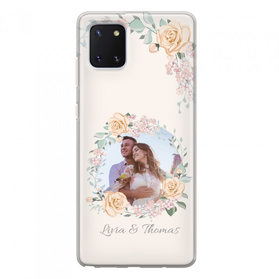 SAMSUNG - Galaxy Note 10 Lite - Soft Clear Case - Frame Of Roses