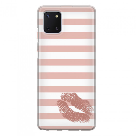 SAMSUNG - Galaxy Note 10 Lite - Soft Clear Case - Pink Lipstick
