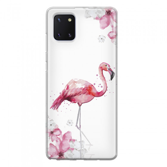 SAMSUNG - Galaxy Note 10 Lite - Soft Clear Case - Pink Tropes