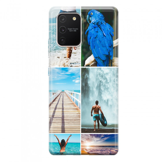 SAMSUNG - Galaxy S10 Lite - Soft Clear Case - Collage of 6