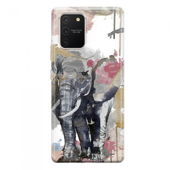 SAMSUNG - Galaxy S10 Lite - Soft Clear Case - Elephant