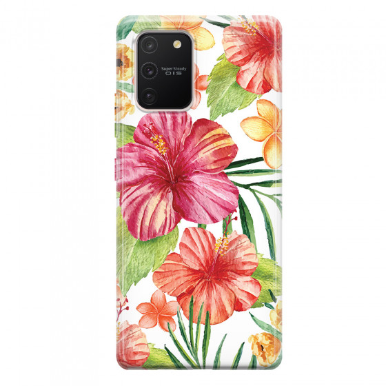 SAMSUNG - Galaxy S10 Lite - Soft Clear Case - Tropical Vibes