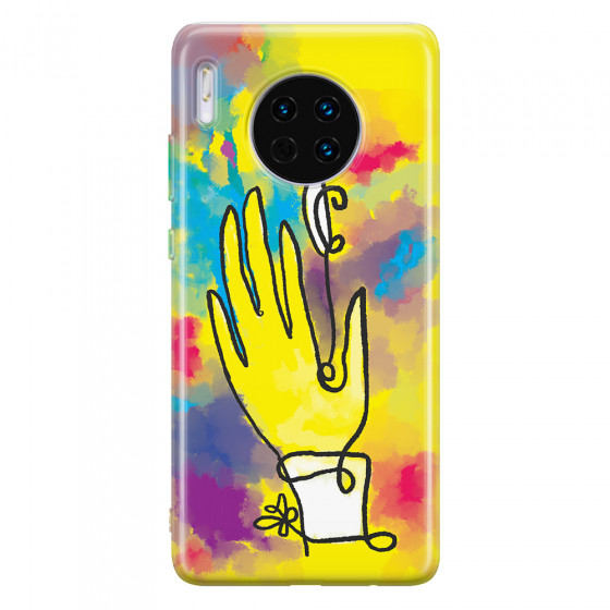 HUAWEI - Mate 30 - Soft Clear Case - Abstract Hand Paint