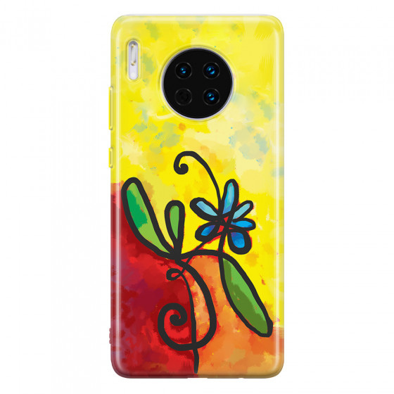 HUAWEI - Mate 30 - Soft Clear Case - Flower in Picasso Style