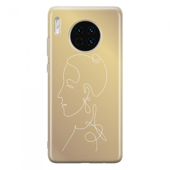 HUAWEI - Mate 30 - Soft Clear Case - Golden Lady