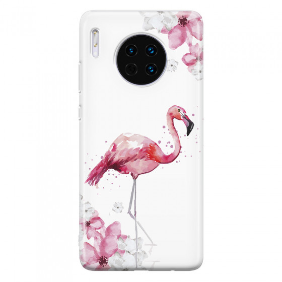 HUAWEI - Mate 30 - Soft Clear Case - Pink Tropes