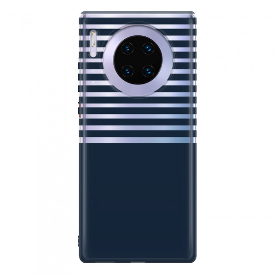HUAWEI - Mate 30 Pro - Soft Clear Case - Life in Blue Stripes