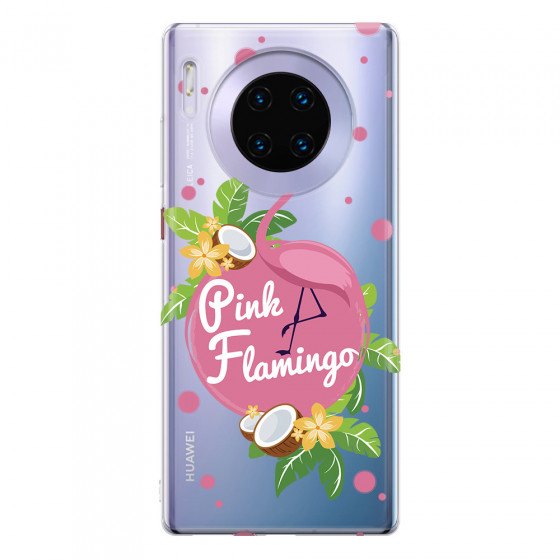 HUAWEI - Mate 30 Pro - Soft Clear Case - Pink Flamingo