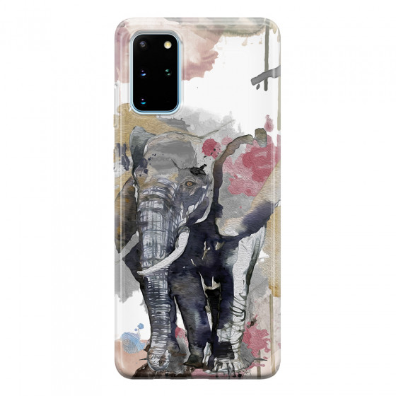SAMSUNG - Galaxy S20 Plus - Soft Clear Case - Elephant