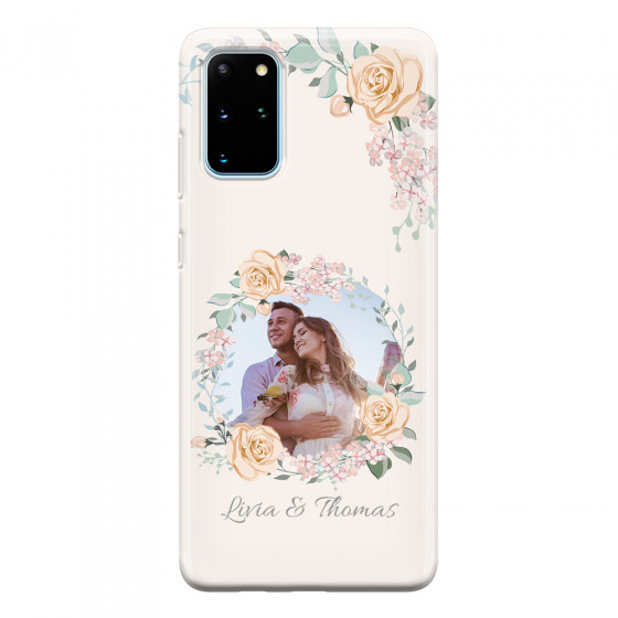 SAMSUNG - Galaxy S20 Plus - Soft Clear Case - Frame Of Roses