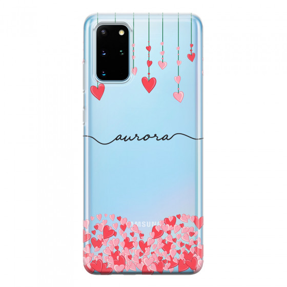 SAMSUNG - Galaxy S20 Plus - Soft Clear Case - Love Hearts Strings