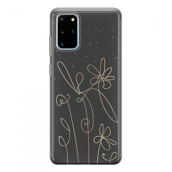 SAMSUNG - Galaxy S20 Plus - Soft Clear Case - Midnight Flowers