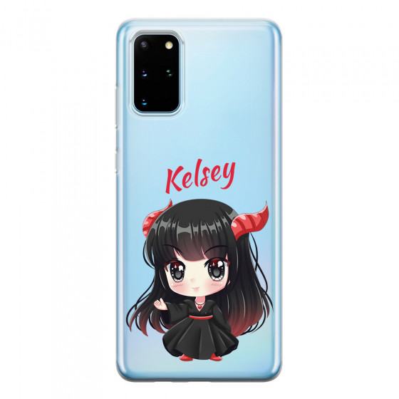 SAMSUNG - Galaxy S20 - Soft Clear Case - Chibi Kelsey
