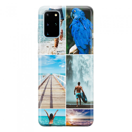 SAMSUNG - Galaxy S20 - Soft Clear Case - Collage of 6