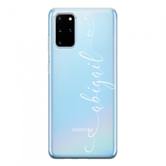SAMSUNG - Galaxy S20 - Soft Clear Case - Hearts Handwritten