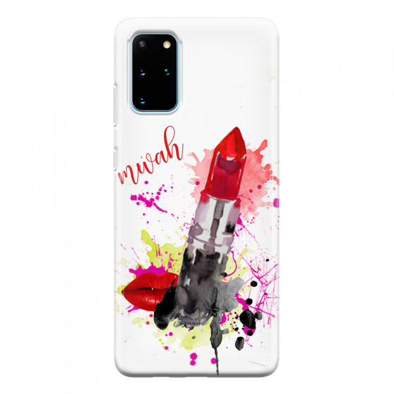 SAMSUNG - Galaxy S20 - Soft Clear Case - Lipstick