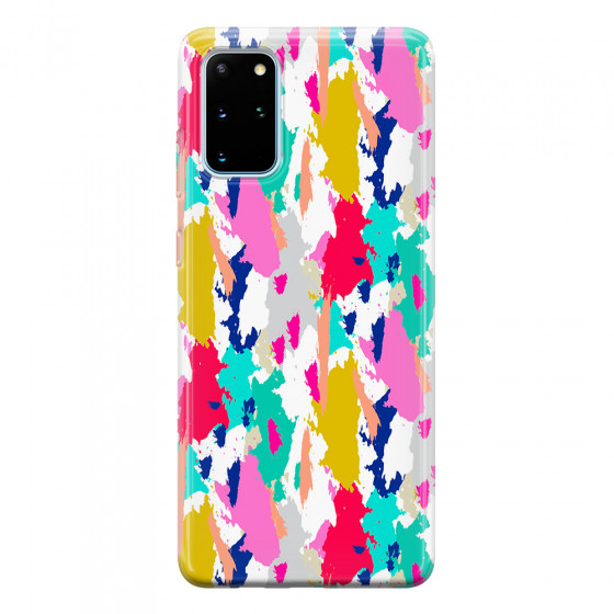 SAMSUNG - Galaxy S20 - Soft Clear Case - Paint Strokes