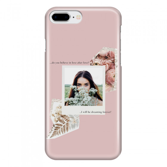 APPLE - iPhone 8 Plus - 3D Snap Case - Vintage Pink Collage Phone Case
