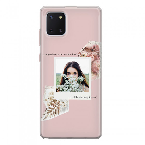 SAMSUNG - Galaxy Note 10 Lite - Soft Clear Case - Vintage Pink Collage Phone Case