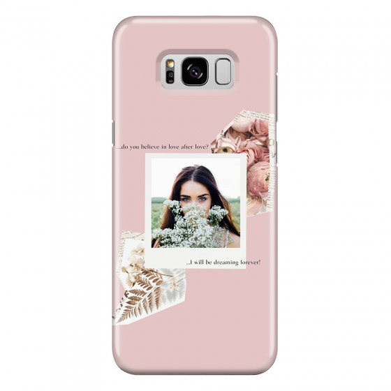 SAMSUNG - Galaxy S8 - 3D Snap Case - Vintage Pink Collage Phone Case