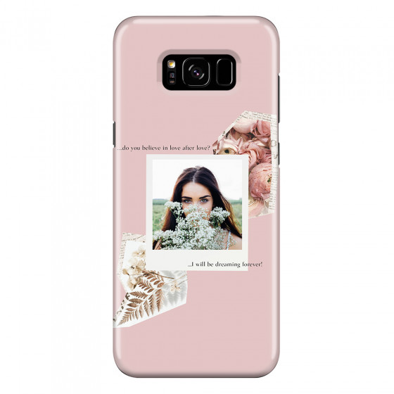 SAMSUNG - Galaxy S8 Plus - 3D Snap Case - Vintage Pink Collage Phone Case