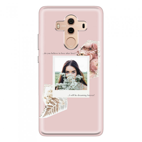 HUAWEI - Mate 10 Pro - Soft Clear Case - Vintage Pink Collage Phone Case