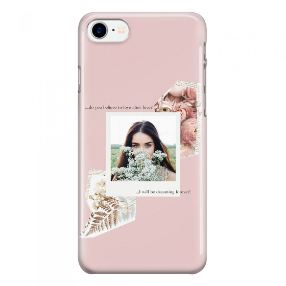 APPLE - iPhone 7 - 3D Snap Case - Vintage Pink Collage Phone Case