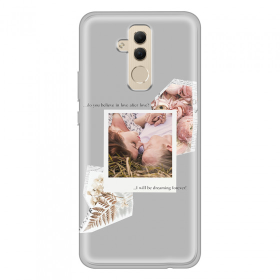 HUAWEI - Mate 20 Lite - Soft Clear Case - Vintage Grey Collage Phone Case