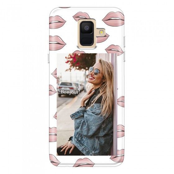 SAMSUNG - Galaxy A6 2018 - Soft Clear Case - Teenage Kiss Phone Case