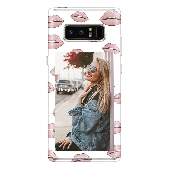 SAMSUNG - Galaxy Note 8 - Soft Clear Case - Teenage Kiss Phone Case