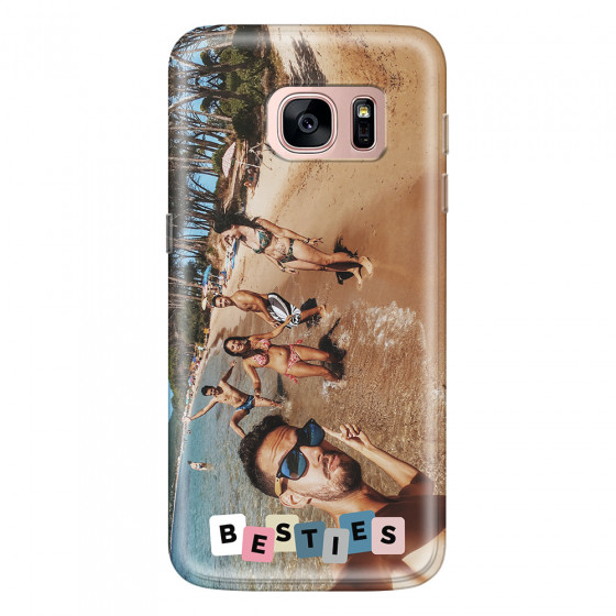 SAMSUNG - Galaxy S7 - Soft Clear Case - Besties Phone Case