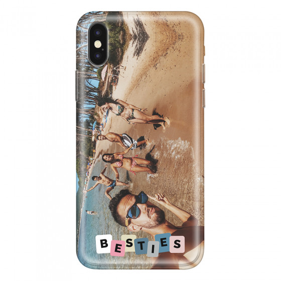 APPLE - iPhone XS Max - Soft Clear Case - Besties Phone Case