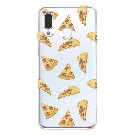 SAMSUNG - Galaxy A40 - Soft Clear Case - Pizza Phone Case
