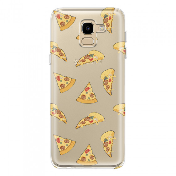SAMSUNG - Galaxy J6 2018 - Soft Clear Case - Pizza Phone Case
