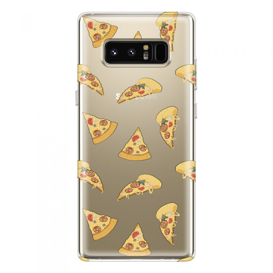 SAMSUNG - Galaxy Note 8 - Soft Clear Case - Pizza Phone Case