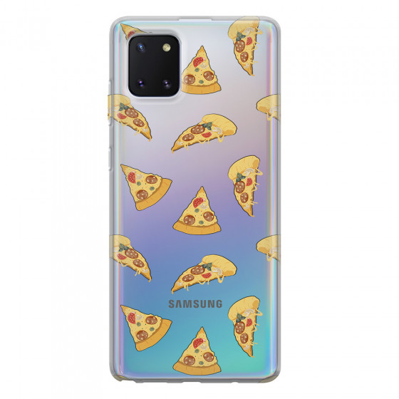 SAMSUNG - Galaxy Note 10 Lite - Soft Clear Case - Pizza Phone Case