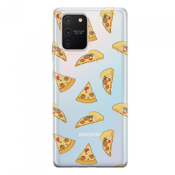 SAMSUNG - Galaxy S10 Lite - Soft Clear Case - Pizza Phone Case