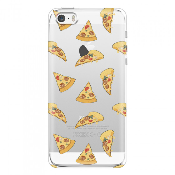 APPLE - iPhone 5S/SE - Soft Clear Case - Pizza Phone Case