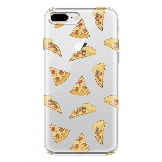 APPLE - iPhone 8 Plus - Soft Clear Case - Pizza Phone Case