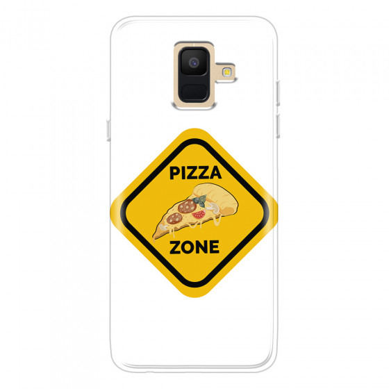 SAMSUNG - Galaxy A6 2018 - Soft Clear Case - Pizza Zone Phone Case