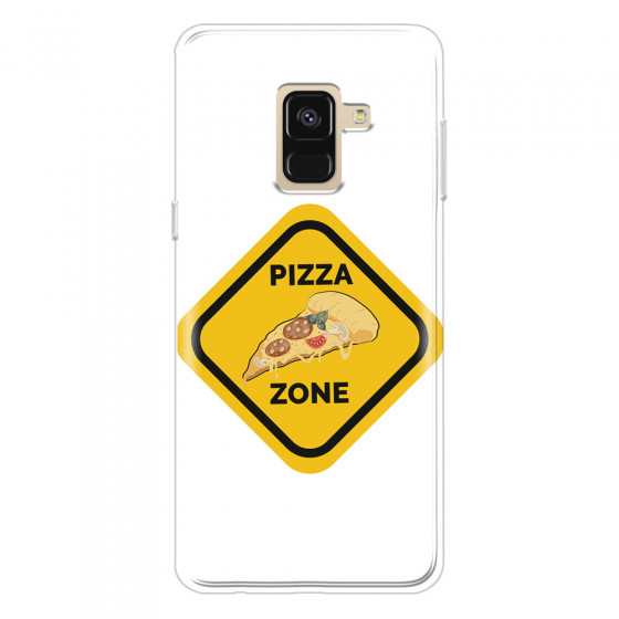SAMSUNG - Galaxy A8 - Soft Clear Case - Pizza Zone Phone Case