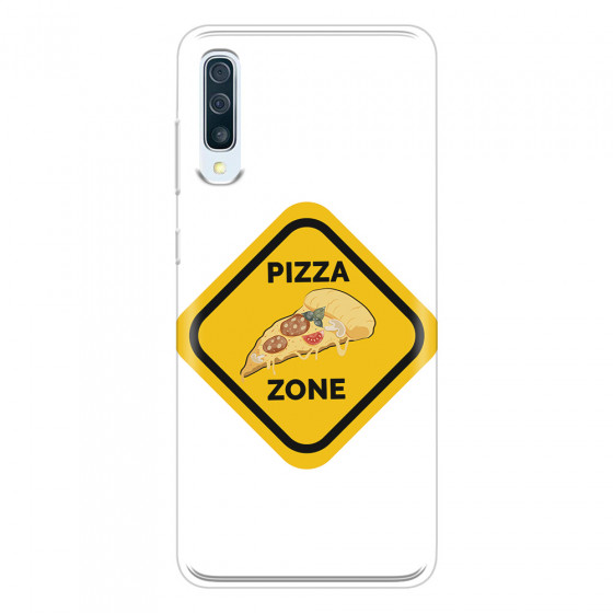 SAMSUNG - Galaxy A70 - Soft Clear Case - Pizza Zone Phone Case