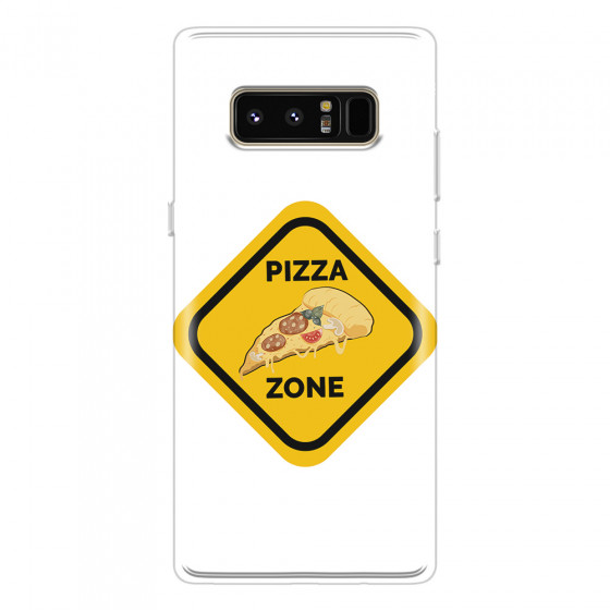SAMSUNG - Galaxy Note 8 - Soft Clear Case - Pizza Zone Phone Case