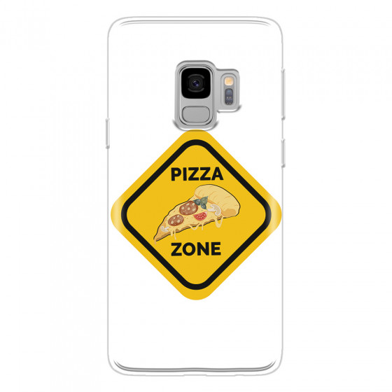 SAMSUNG - Galaxy S9 - Soft Clear Case - Pizza Zone Phone Case