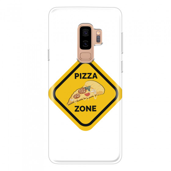 SAMSUNG - Galaxy S9 Plus 2018 - Soft Clear Case - Pizza Zone Phone Case