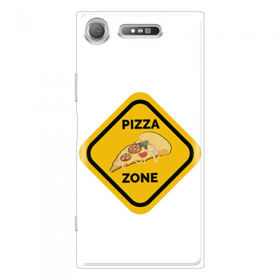 SONY - Sony Xperia XZ1 - Soft Clear Case - Pizza Zone Phone Case