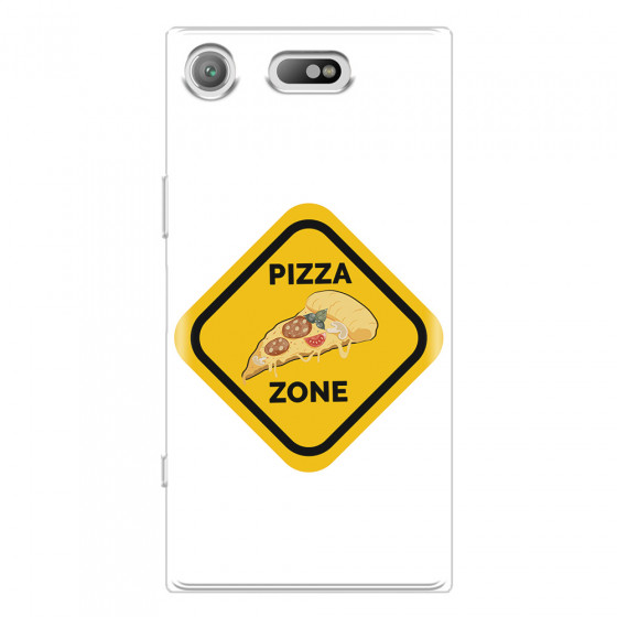 SONY - Sony Xperia XZ1 Compact - Soft Clear Case - Pizza Zone Phone Case