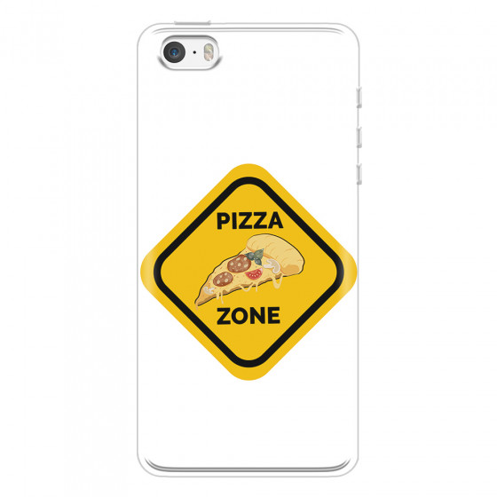 APPLE - iPhone 5S/SE - Soft Clear Case - Pizza Zone Phone Case