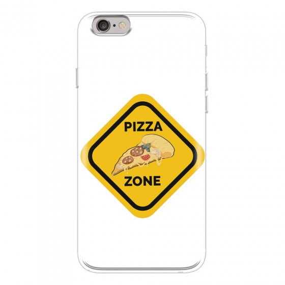 APPLE - iPhone 6S - Soft Clear Case - Pizza Zone Phone Case
