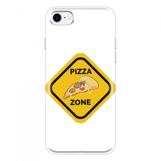 APPLE - iPhone 7 - Soft Clear Case - Pizza Zone Phone Case